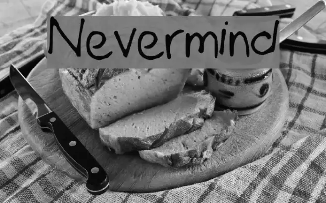 Nevermind Example 1