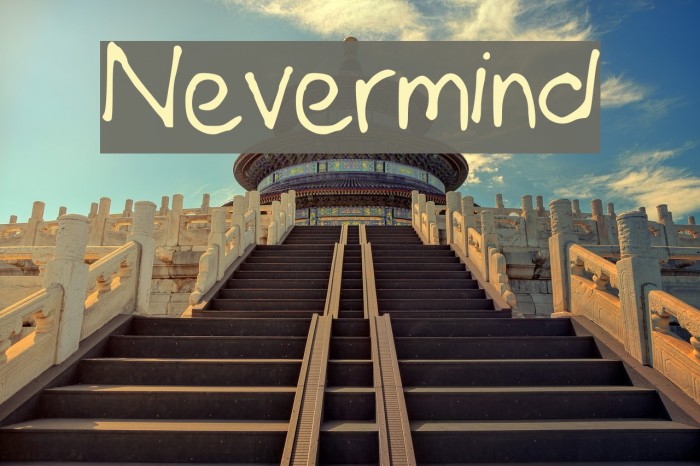 nevermind-font-ffonts