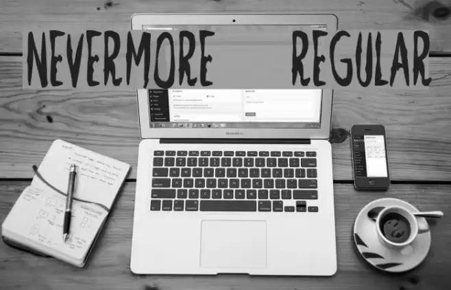 Nevermore-Regular Font examples