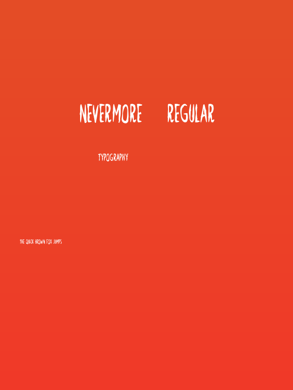 Nevermore-Regular Poster