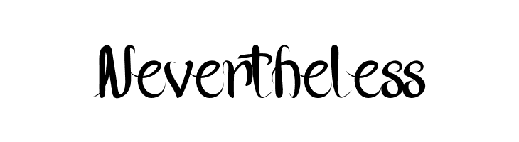 Nevertheless  font caratteri gratis