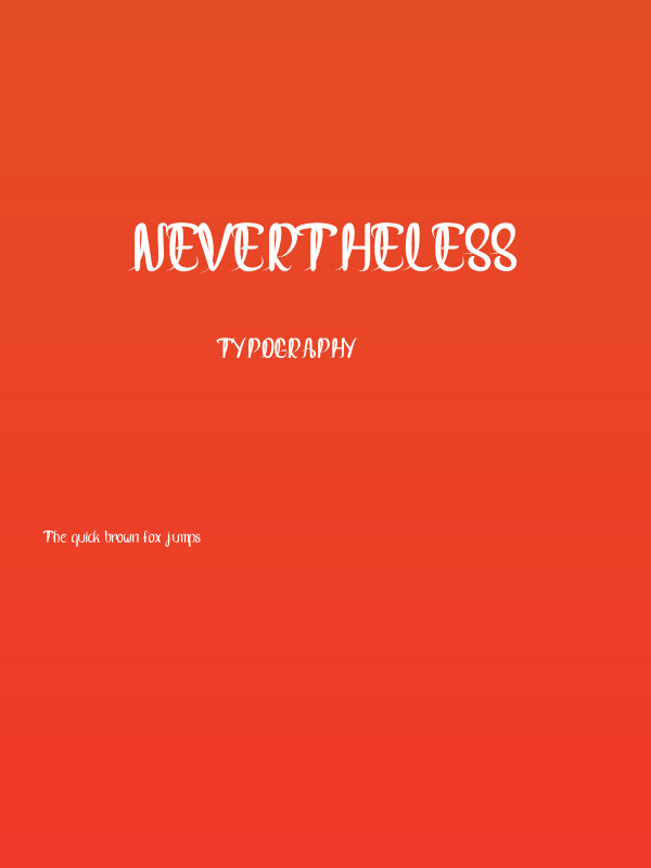 Nevertheless Poster