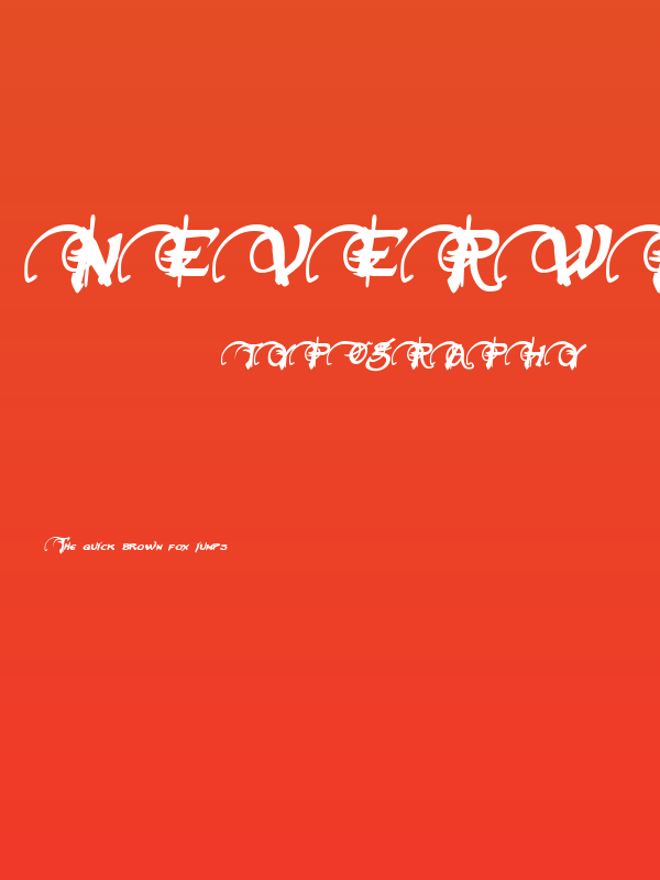 Neverwinter Bold Italic Poster