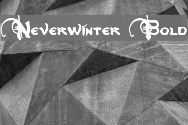 Neverwinter Bold Font examples