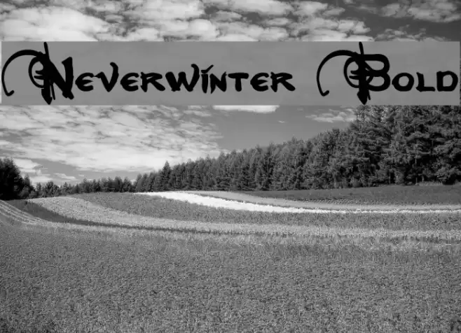 Neverwinter Bold Font examples