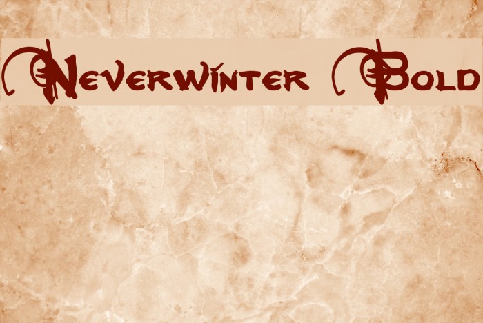 Neverwinter Bold Example 3