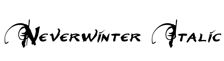 Neverwinter Italic फ़ॉन्ट