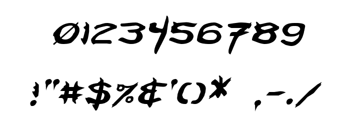 Neverwinter Italic Font OTHER CHARS