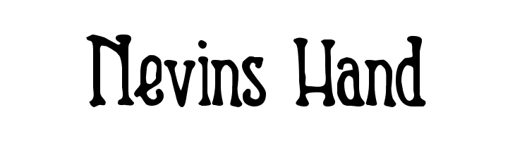 Nevins Hand  font caratteri gratis