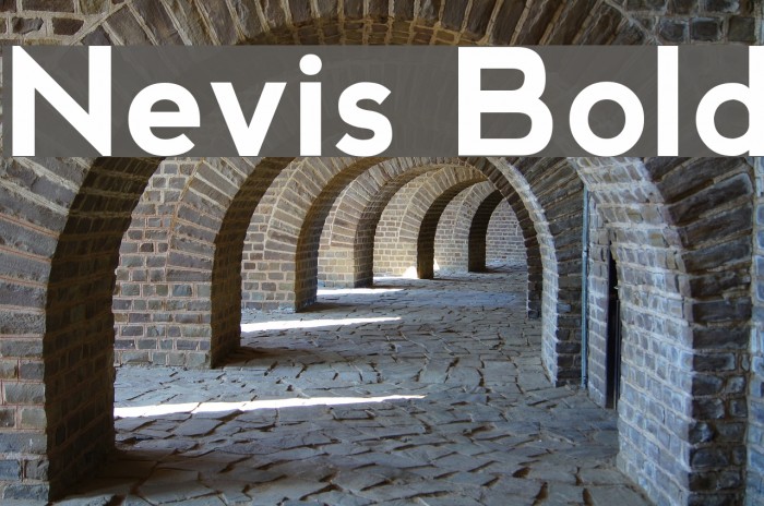 Nevis Bold Font examples