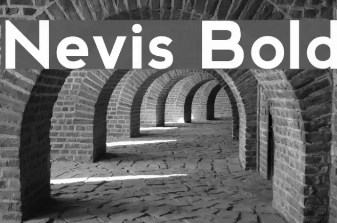 Nevis Bold Fonte examples