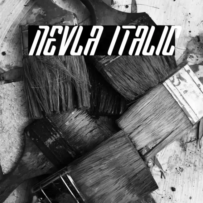 Nevla Italic Font examples