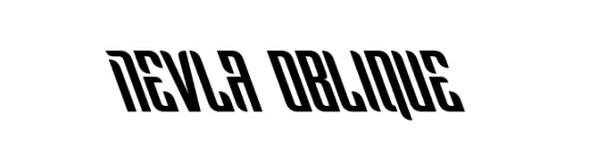 Nevla Oblique  Fuentes Gratis Descargar