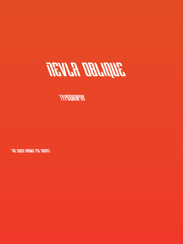 Nevla Oblique Poster