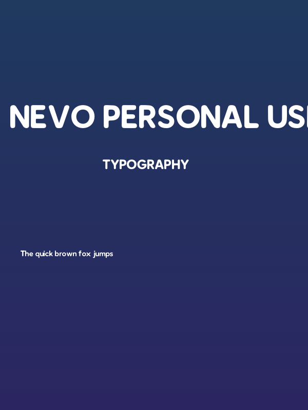 Nevo PERSONAL USE ONLY! Poster