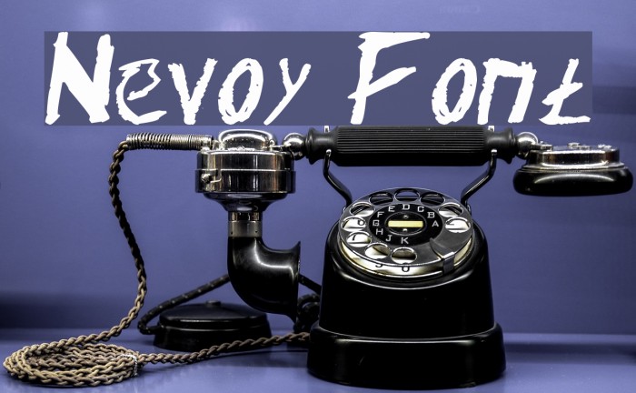 Nevoy Font examples