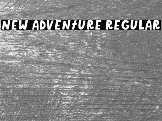 New Adventure Regular Font examples
