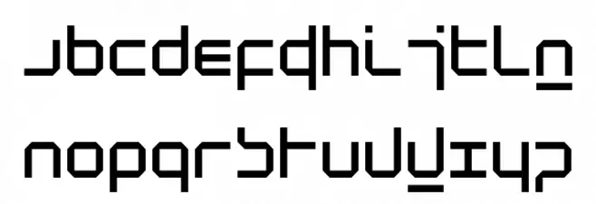 New Alphabet Regular Шрифта ВЕРХНИЙ