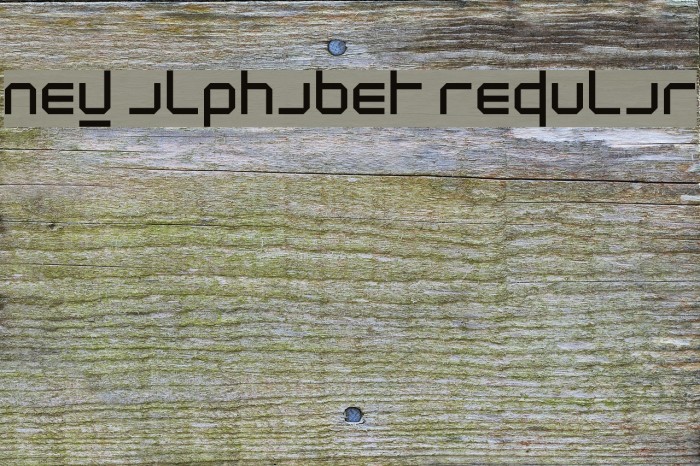 New Alphabet Regular Font examples