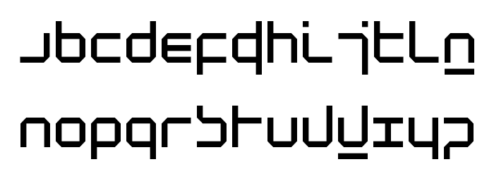 New Alphabet Regular Font LOWERCASE