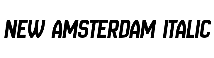 New Amsterdam Italic Font