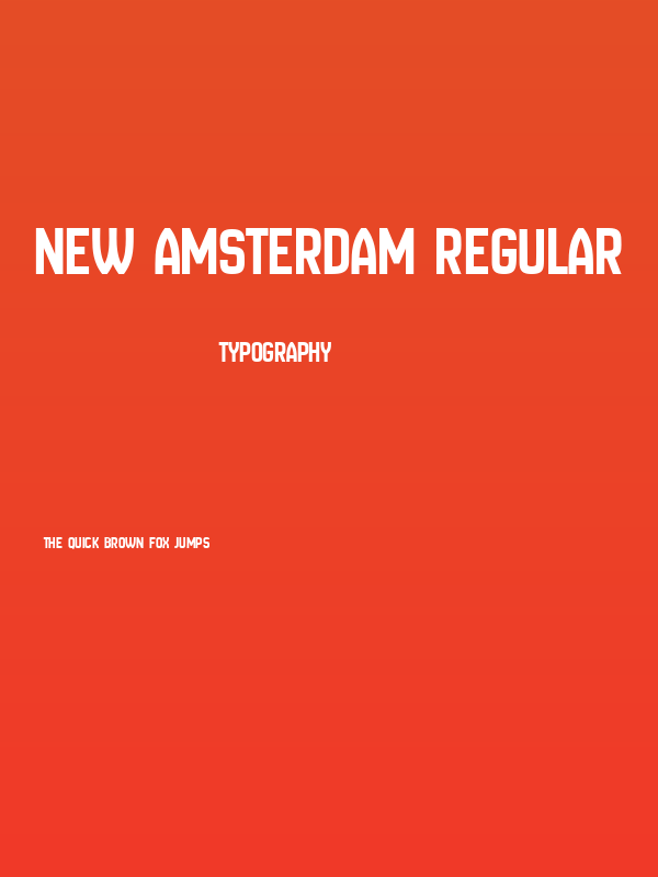 New Amsterdam Regular Poster