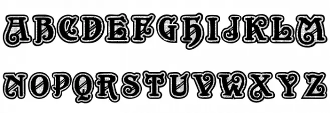 New Art Deco フォント 大文字