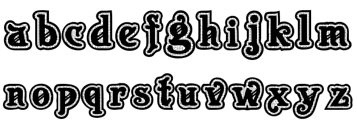 New Art Deco Font LOWERCASE