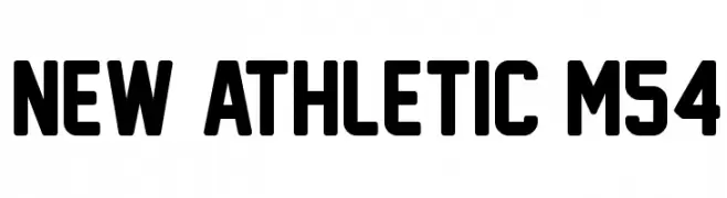 New Athletic M54  Скачать бесплатные шрифты