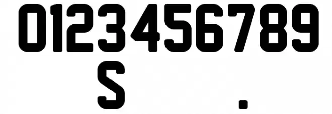 New Athletic M54 Font OTHER CHARS