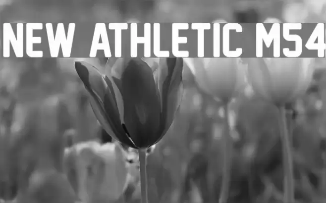New Athletic M54 Font examples
