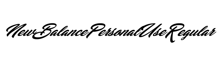 New Balance Personal Use Regular Font