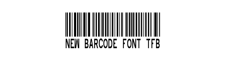 New Barcode Font tfb  font caratteri gratis