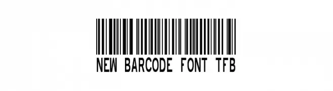 New Barcode Font tfb  Frei Schriftart Herunterladen