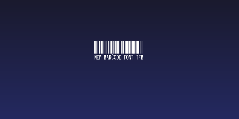 New Barcode Font tfb Social Header