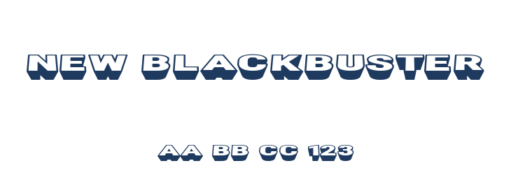 New Blackbuster Font Preview
