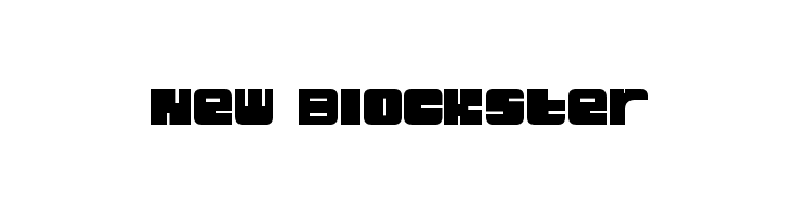 New Blockster Font