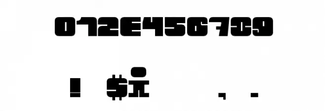 New Blockster Font OTHER CHARS