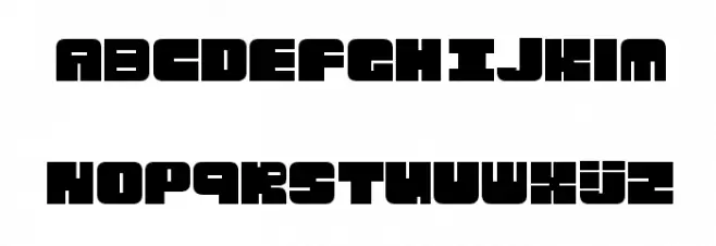 New Blockster 字体 大写