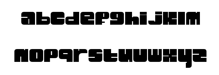 New Blockster Font LOWERCASE