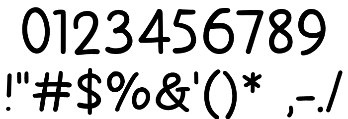 New Boba Font Alte caractere