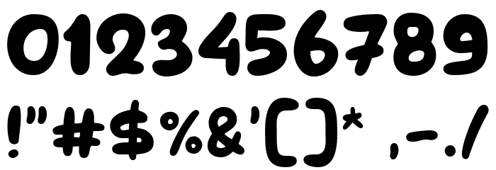 New Bread Font OTHER CHARS