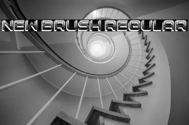 New Brush Regular Font examples