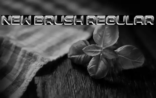 New Brush Regular Font examples