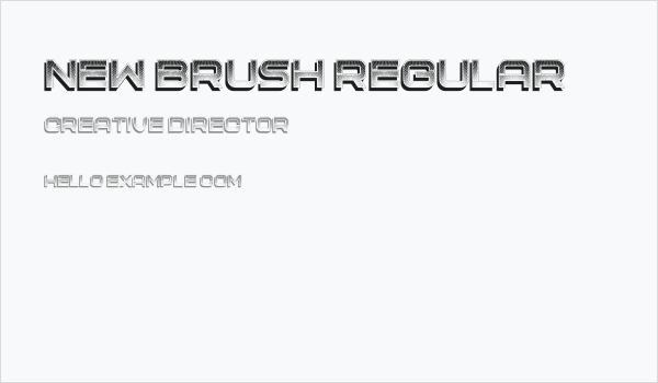 New Brush Regular Business Card