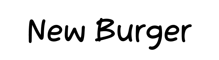 New Burger  font caratteri gratis