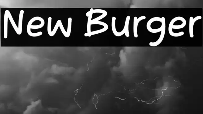 New Burger Caratteri examples