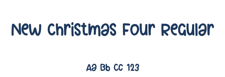 New Christmas Four Regular Font Preview