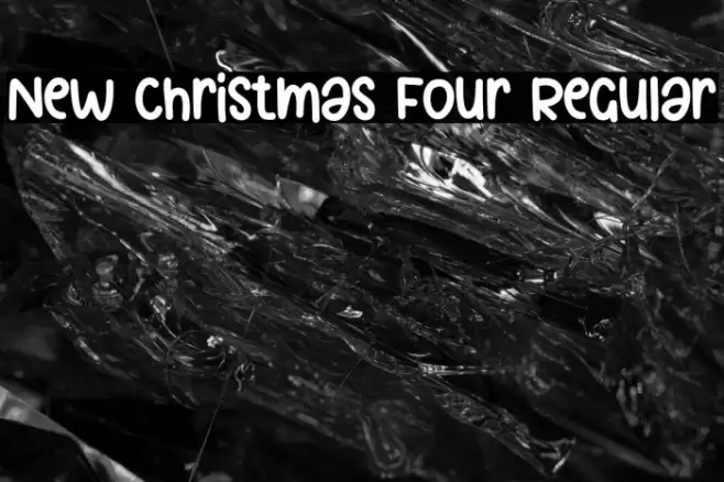 New Christmas Four Regular Font examples