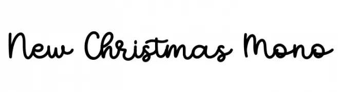 New Christmas Mono les polices de caractères gratuit télécharger